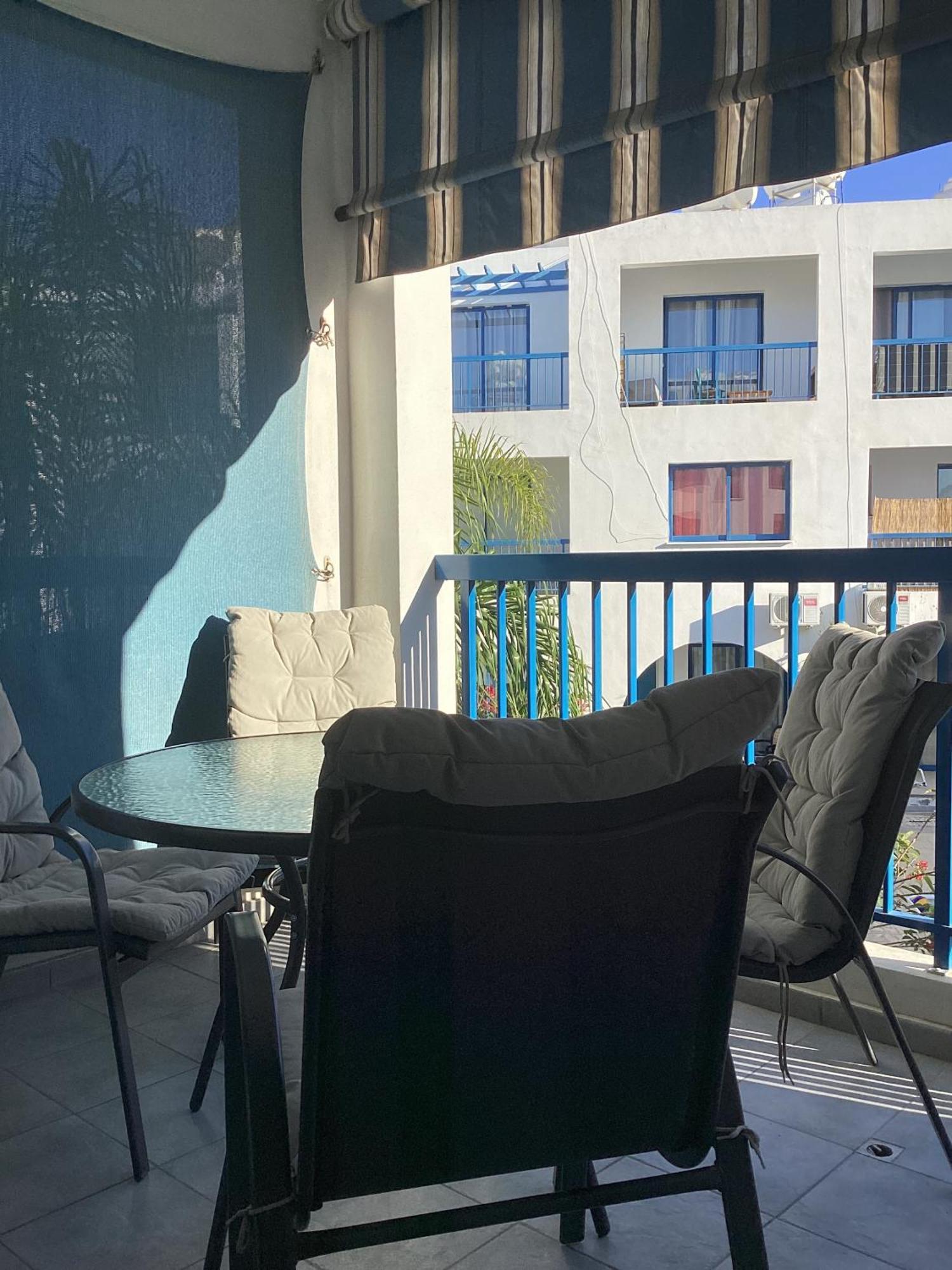 Blue Tasteful Complex Pool View Apartment